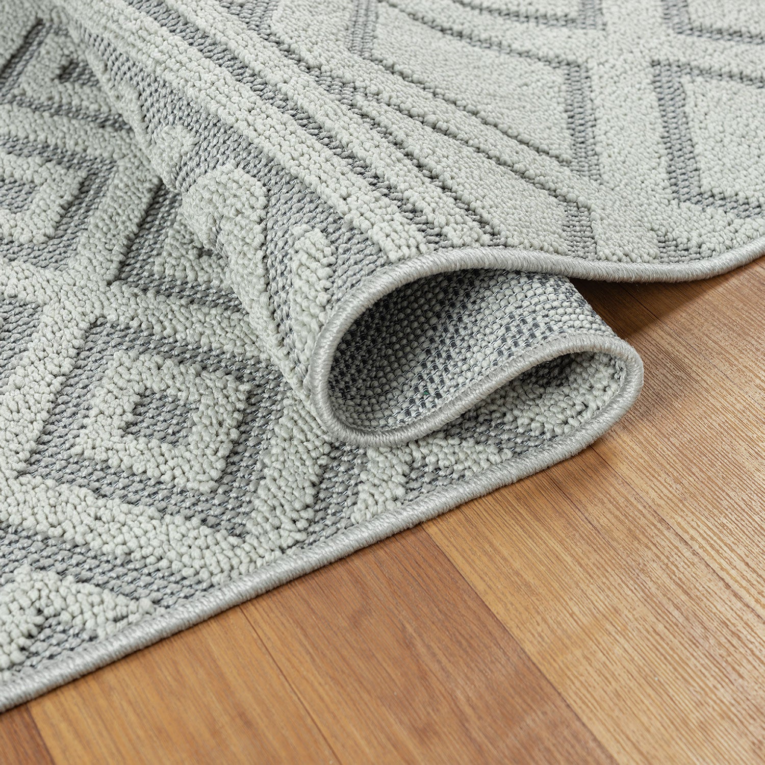 Boho high-pile rug for living room, bedroom, modern Scandinavian, washable 3D rug-8
