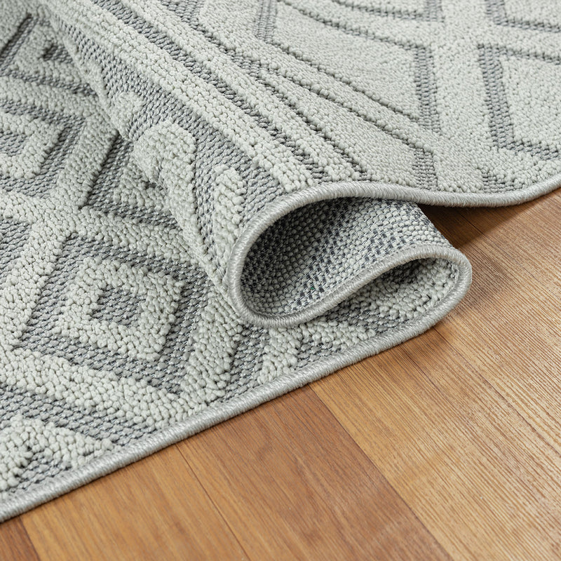 Boho high-pile rug for living room, bedroom, modern Scandinavian, washable 3D rug-zoom-