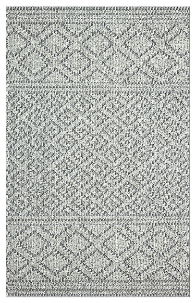 Boho high-pile rug for living room, bedroom, modern Scandinavian, washable 3D rug-zoom-