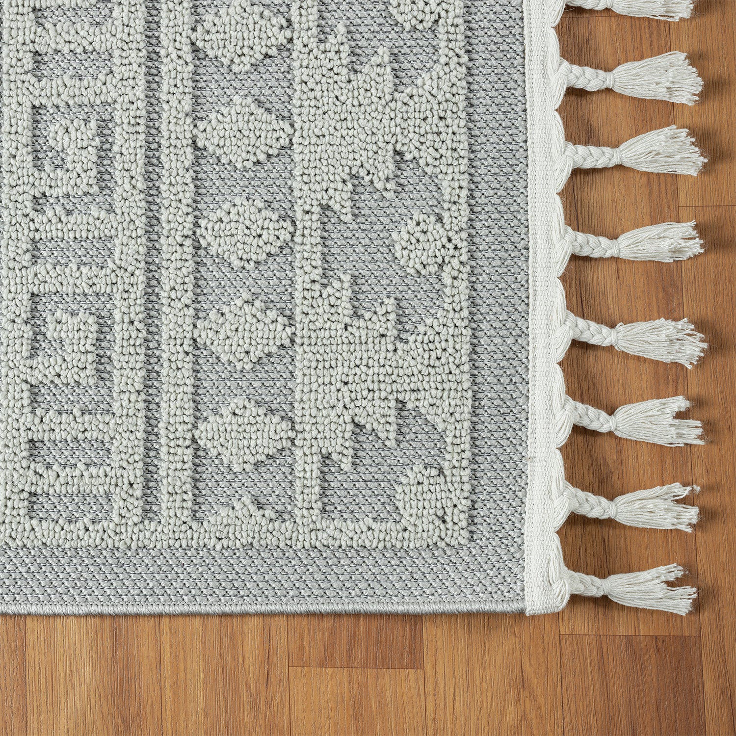 Boho Scandinavian style rug for living room, bedroom, balcony, kitchen, terrace, hallway, 3D cream-zoom-17