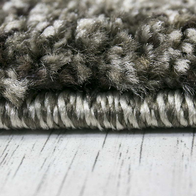 Short-pile modern rug, dense mottled brown and white, for living room, bedroom, children's room-zoom-