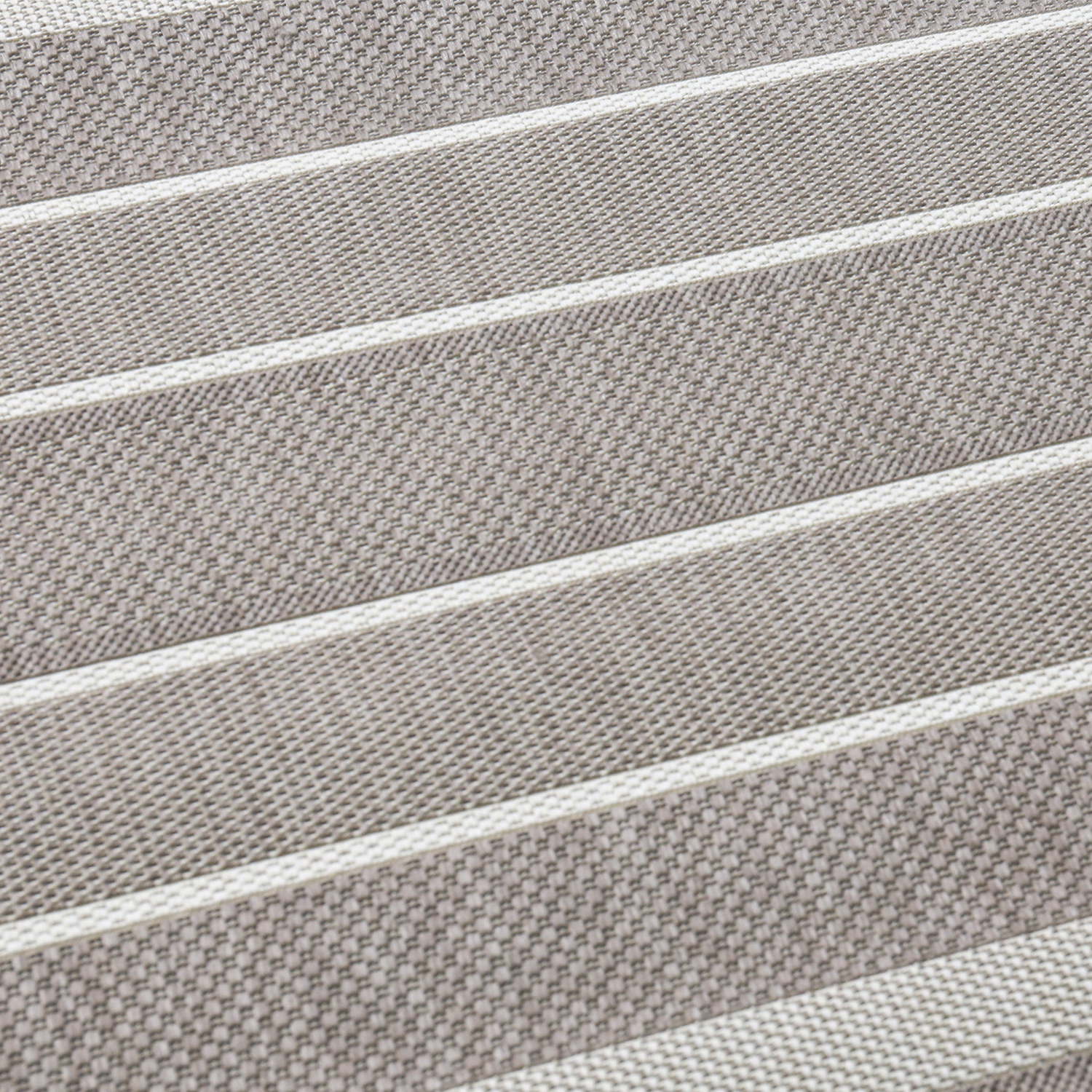 Flatweave Rug Striped Indoor and Outdoor Durable 100% Polypropylene Beige