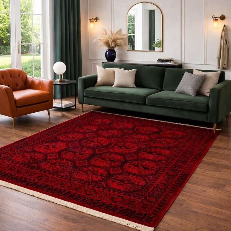 Teppich-Home ROYAL Dunkelrot im Vintage-Orient Stil“–-zoom-