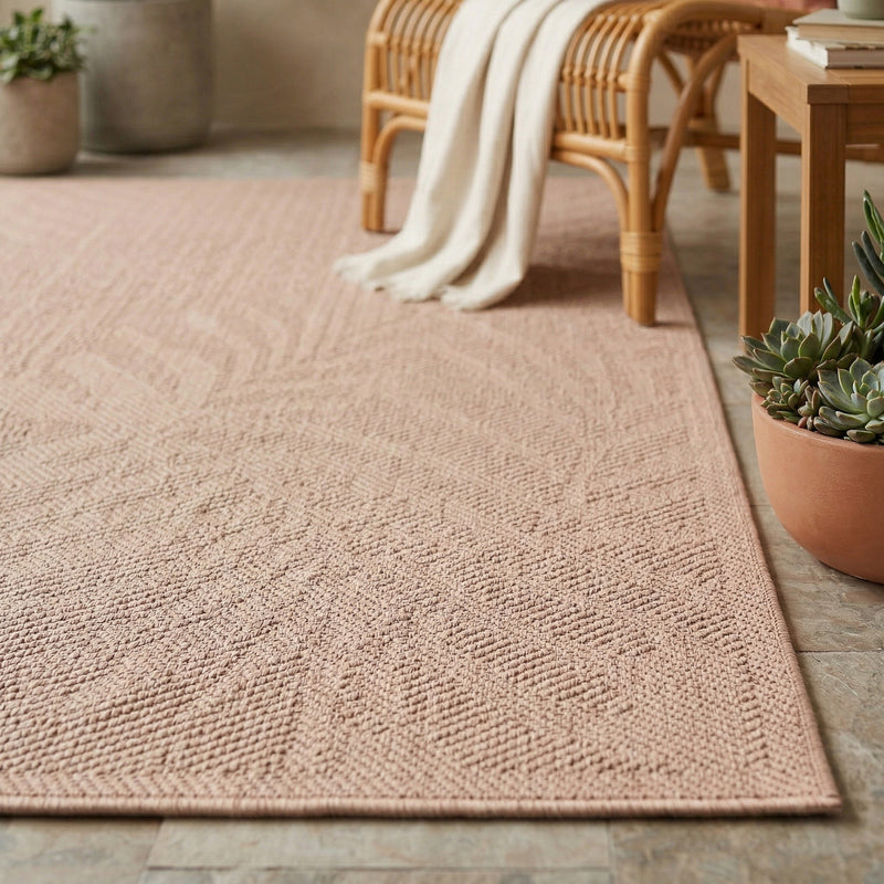 Teppich In- & Outdoor Wetterfest – Balkon Terrasse Garten, Wohnzimmer & Küche -Waschbar-zoom-