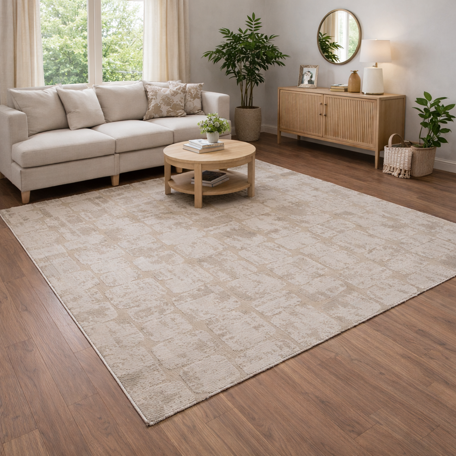 Teppich Modern Wohnzimmer Schlafzimmer Rechteck 3D Effekt Hoch&Tief Pflegeleicht-3