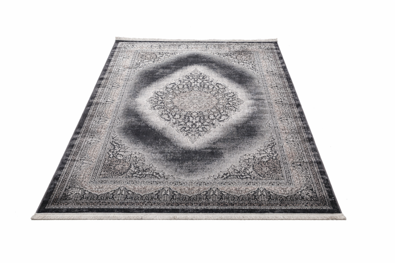 Teppich Kurzflor Moderner Teppich mit Ornament-Muster – Pflegeleicht & Robust – Für Fußbodenheizung geeignet-zoom-