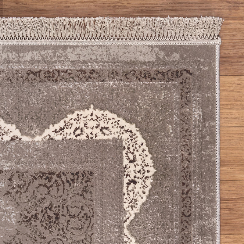 Short-pile carpet, modern rug with ornamental pattern – Easy-care & durable – Suitable for underfloor heating-zoom-