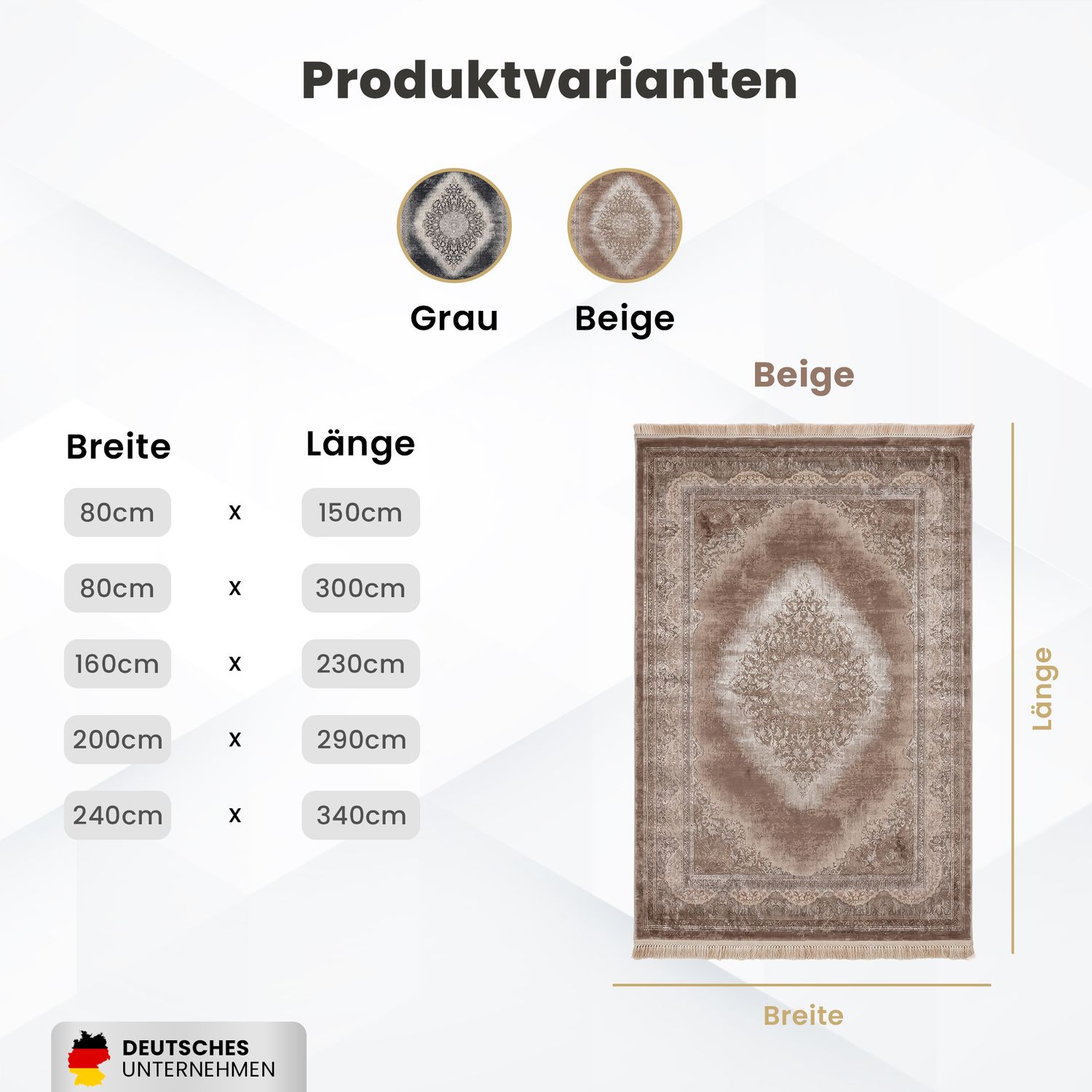 Teppich Kurzflor Moderner Teppich mit Ornament-Muster – Pflegeleicht & Robust – Für Fußbodenheizung geeignet-zoom-9