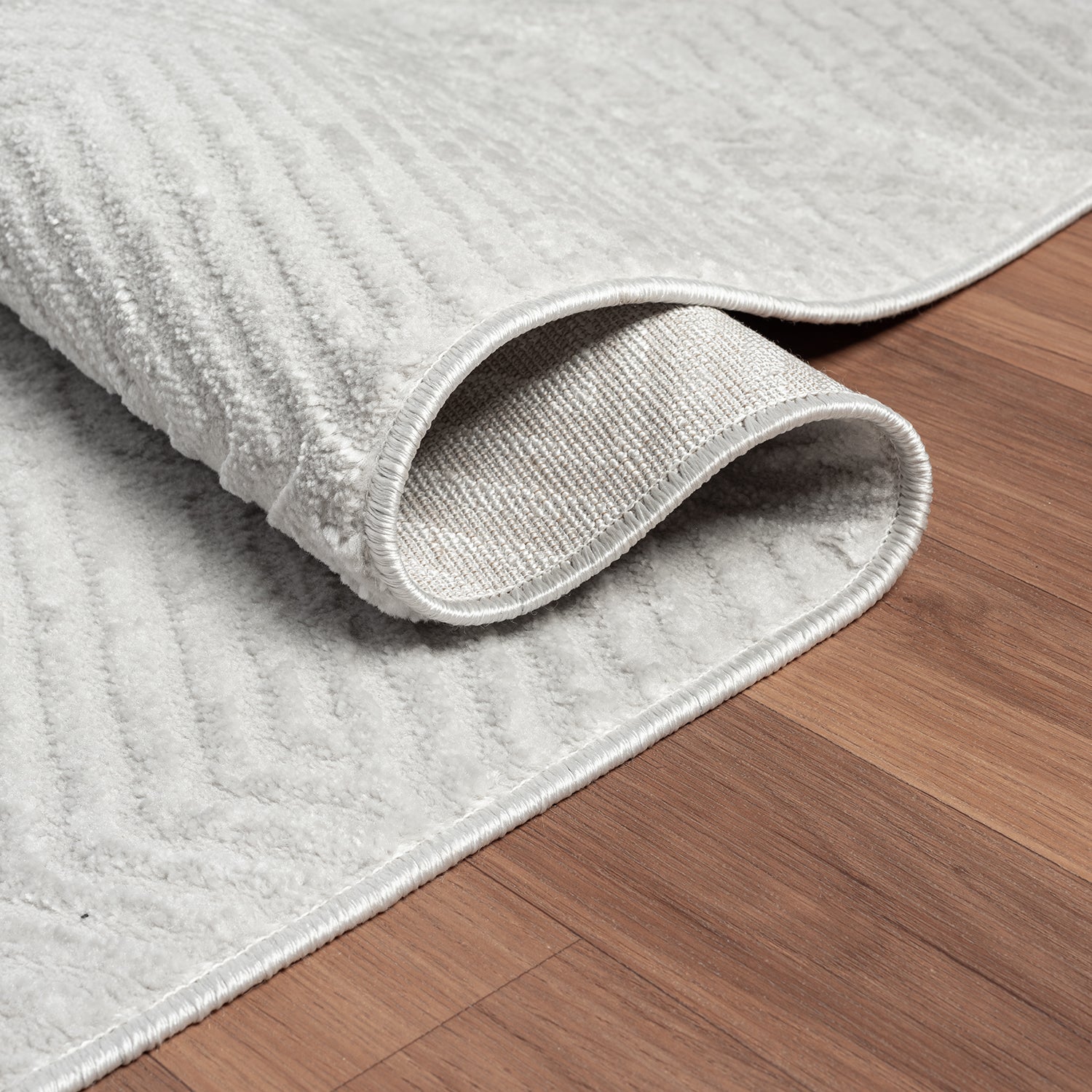 Short-pile rug for living room, diamond pattern with high and low relief/3D effect, for bedroom, Boho style-zoom-4