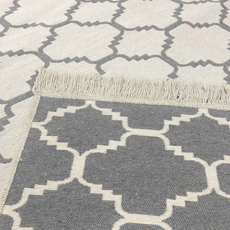 Reversible rug runner for bedroom, kitchen, children's room, living room / Double-sided-zoom-