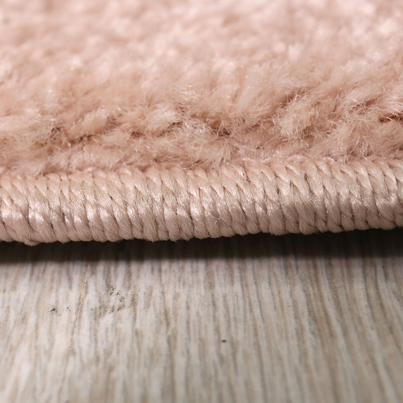 Children's rug, llama, king, stars, playroom, nursery, pink, cream, short pile, soft, fluffy-zoom-