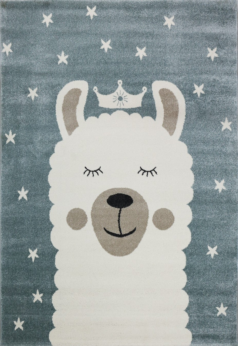 Children's Rug Carpet Llama King Play Rug Kids' Room Playroom Fluffy-zoom-