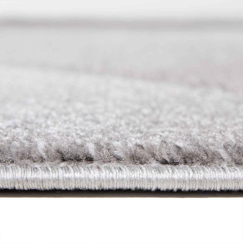Designer Rug Modern Geometric Pattern Short Pile Grey Black White Mottled-zoom-