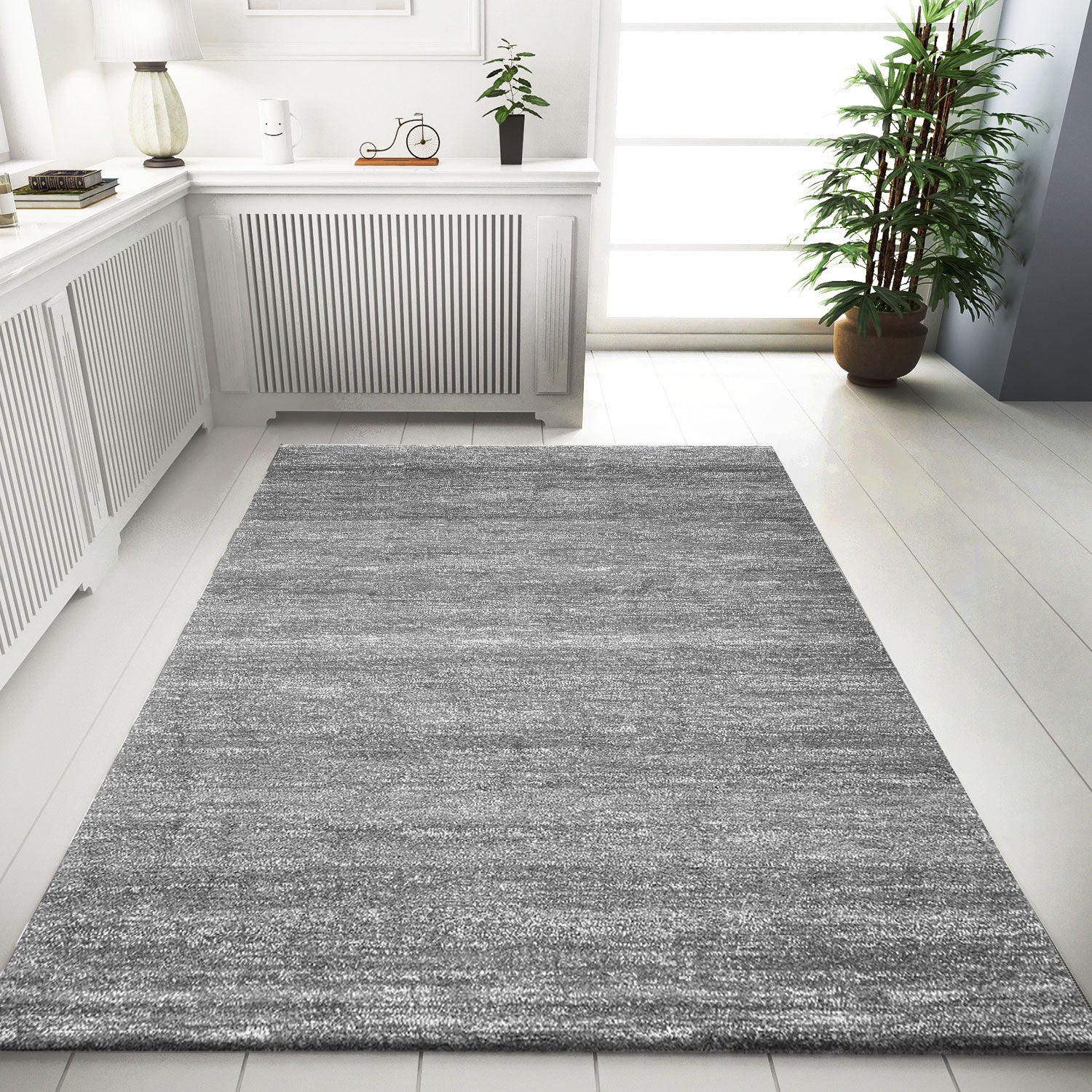 Modern Grey Melange Rug for Living Room, Children's Room, Bedroom, Hallway, and Kitchen-zoom-3