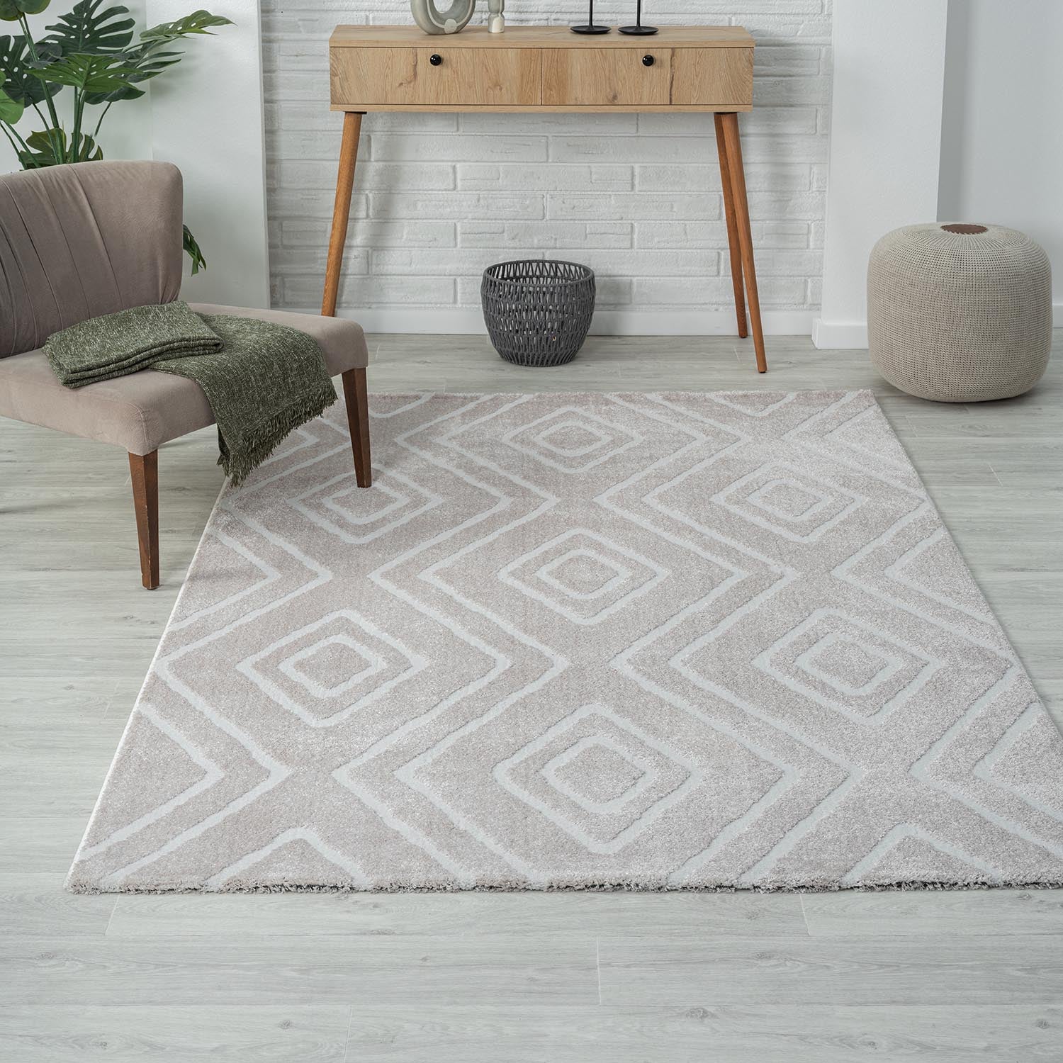 Modern Rug, Super Soft Living Room Rug, 3D Effect, High Pile, Long Pile, Scandinavian, Robust-zoom-5