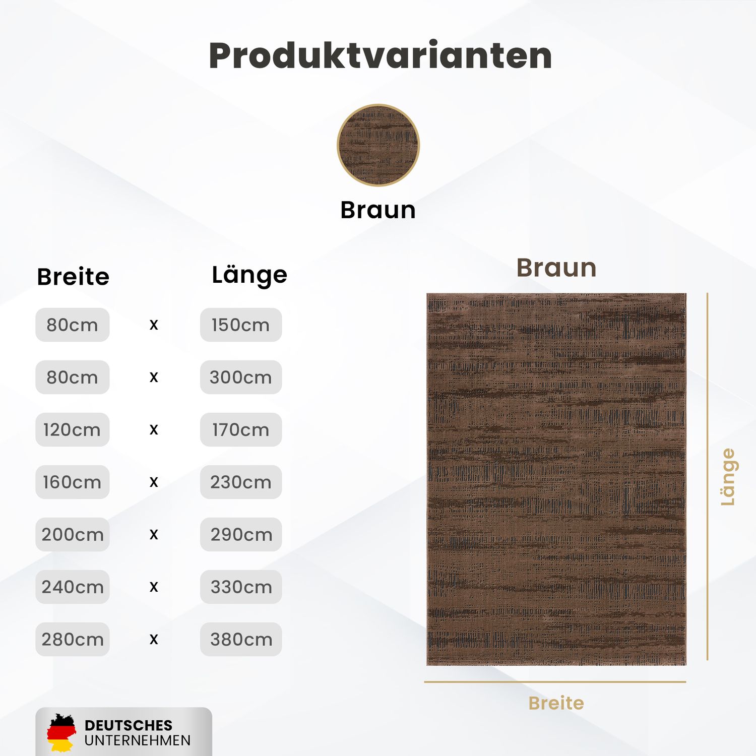Teppich Modern Wohnzimmer Schlafzimmer Boho 3D Effekt Hoch&Tief Pflegeleicht in Braun und Anthrazit-zoom-7