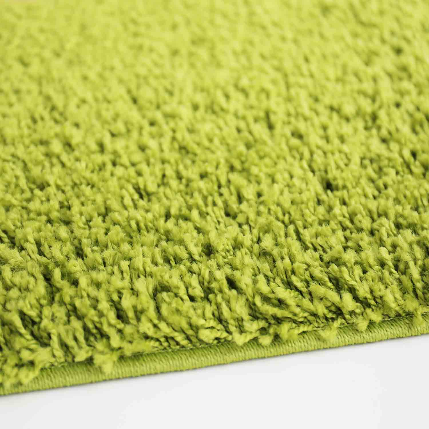 Prime Shaggy High Pile Long Pile Plain Modern Green Rug for Living Room, Bedroom, Kitchen-4