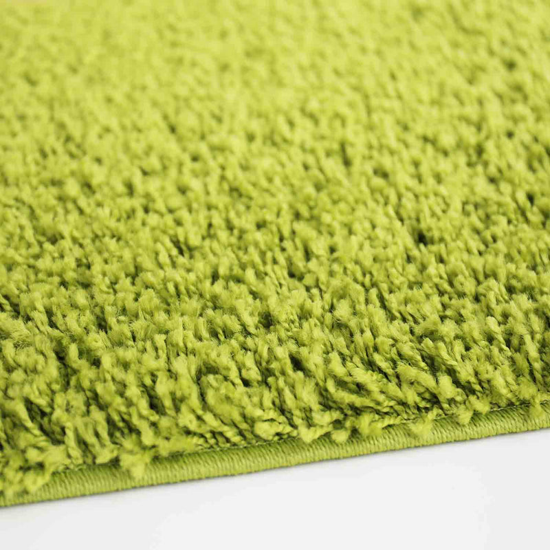 Prime Shaggy High Pile Long Pile Plain Modern Green Rug for Living Room, Bedroom, Kitchen-zoom-