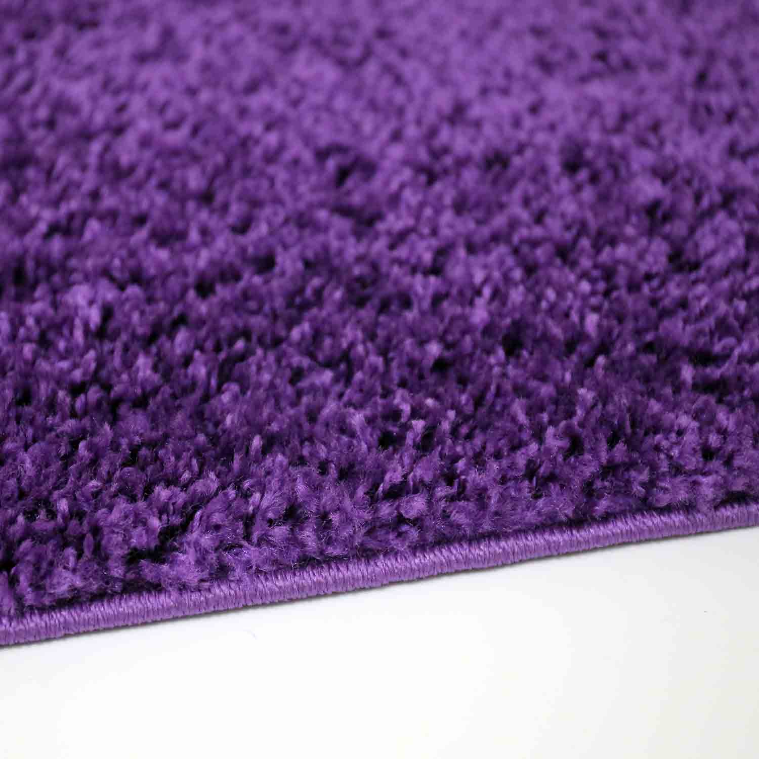 Prime Shaggy High Pile Long Pile Plain Modern Purple Rug for Living Room, Bedroom, Children's Room-zoom-6