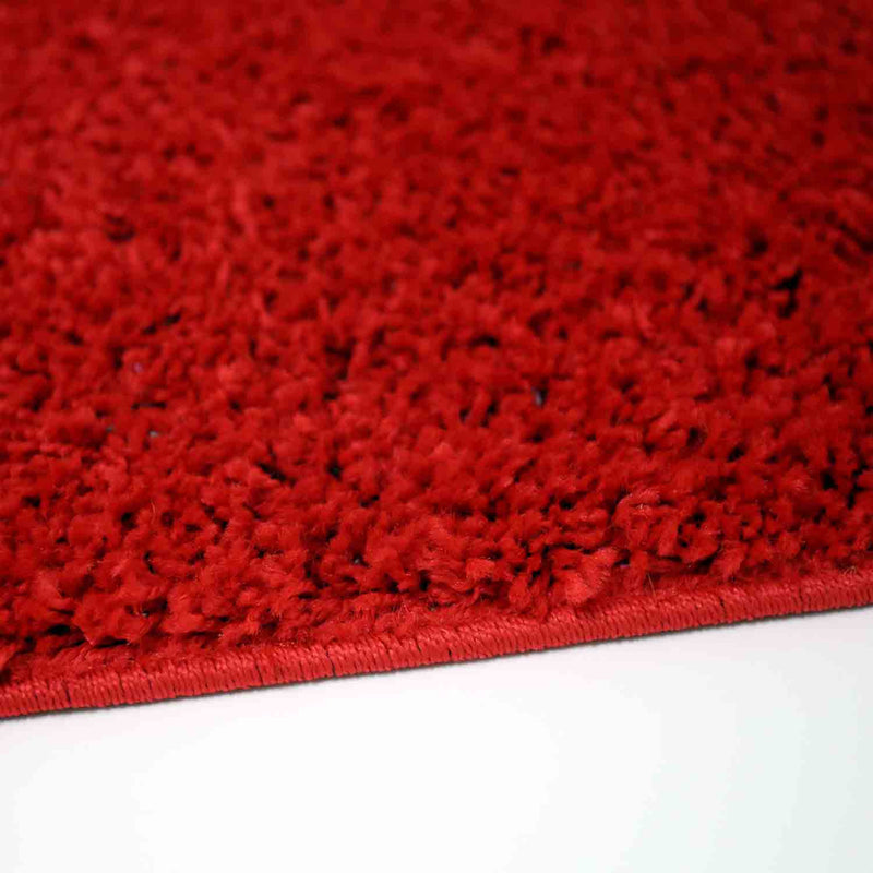 Prime Shaggy High Pile Long Pile Plain Modern Red Rug for Living Room, Bedroom, Kitchen-zoom-
