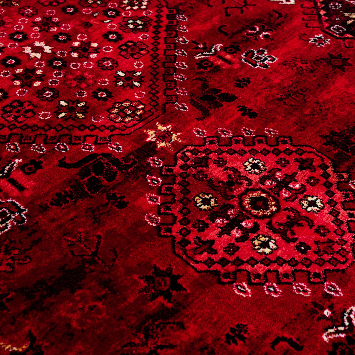 Teppich ROYAL Dunkelrot im Vintage-Orient Stil“– Hochwertig & Pflegeleicht-7