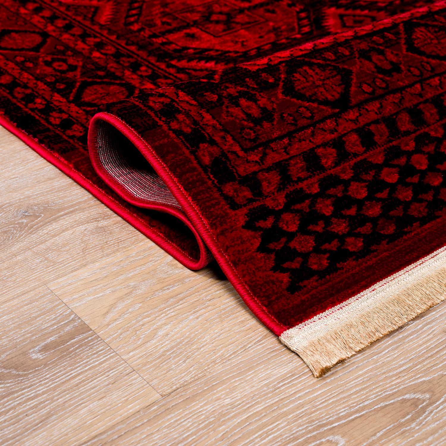 Teppich ROYAL Dunkelrot im Vintage-Orient Stil“– Hochwertig & Pflegeleicht-zoom-13