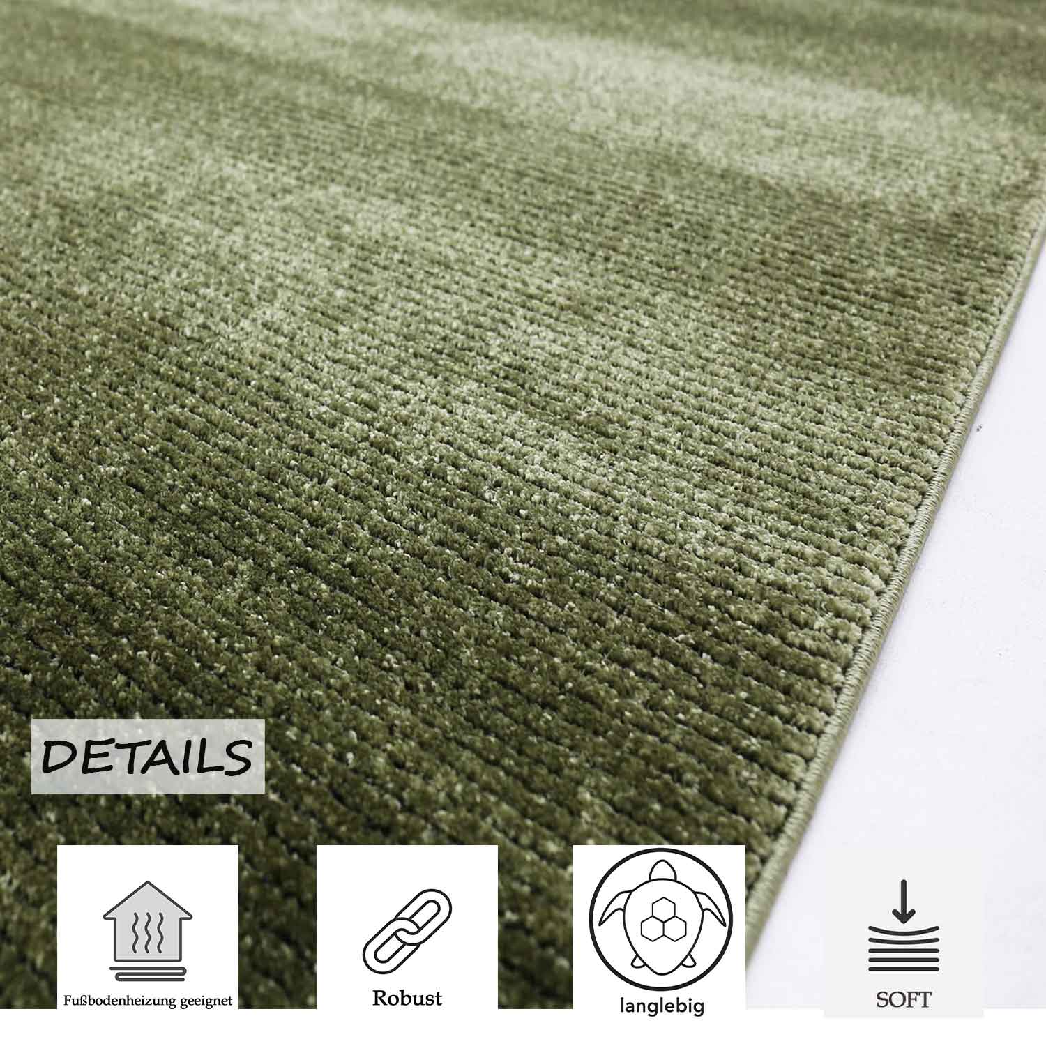 Modern striped carpet with contour cut for living room, bedroom, children's room-3