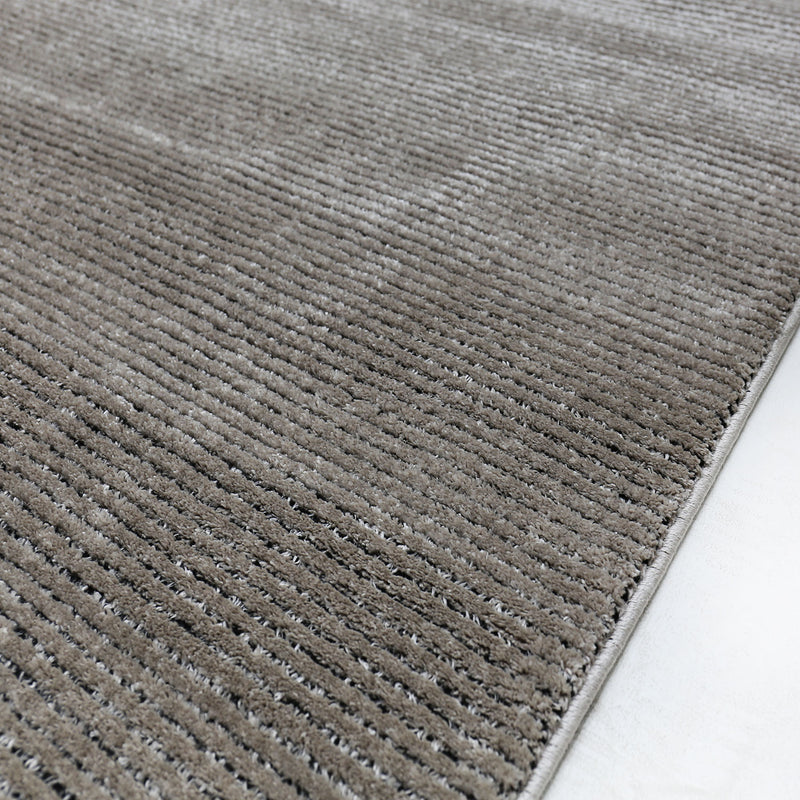 Modern striped carpet with contour cut for living room, bedroom, children's room-zoom-