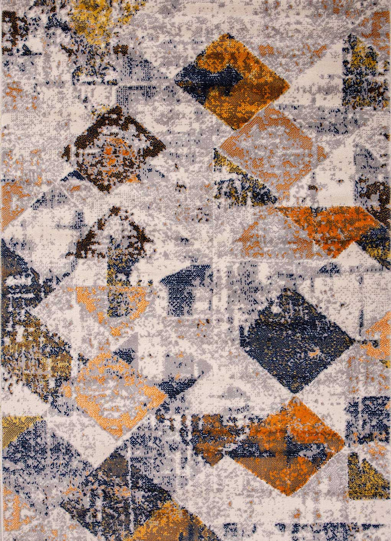 Vintage Look Designer Short Pile Rug Runner Copper-zoom-