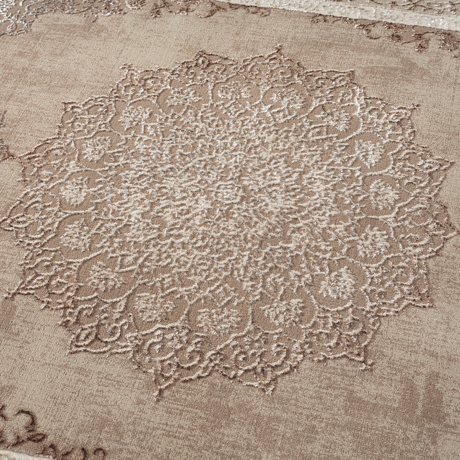 Short-pile rug, modern rug with ornamental pattern – easy to care for & durable – suitable for underfloor heating