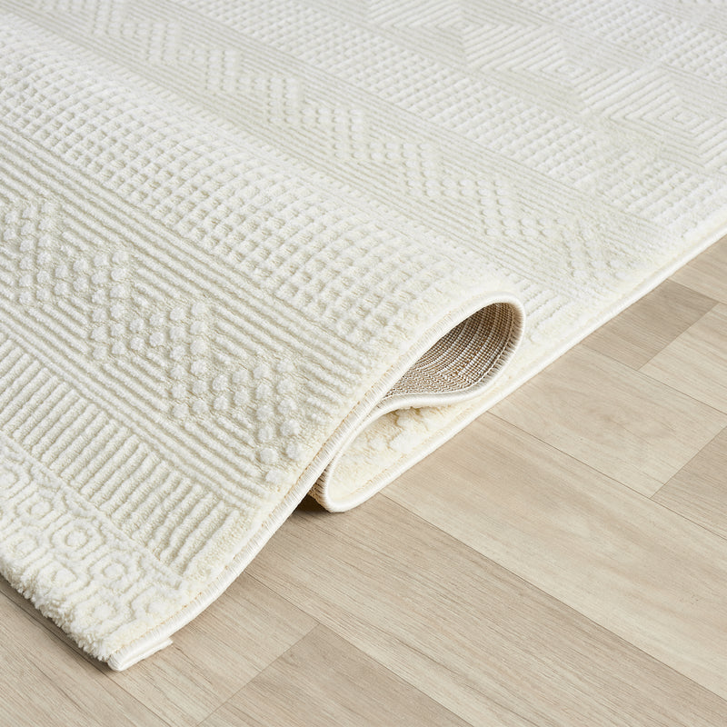 Scandinavian Modern Living Room/Bedroom Rug | Easy Care | High Quality-zoom-