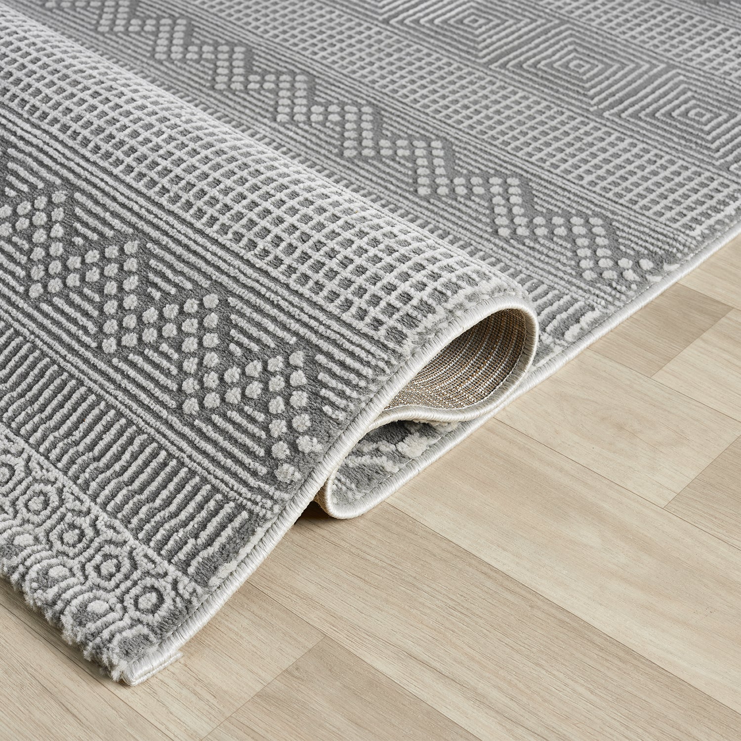 Scandinavian Modern Living Room/Bedroom Rug | Easy Care | High Quality-zoom-12