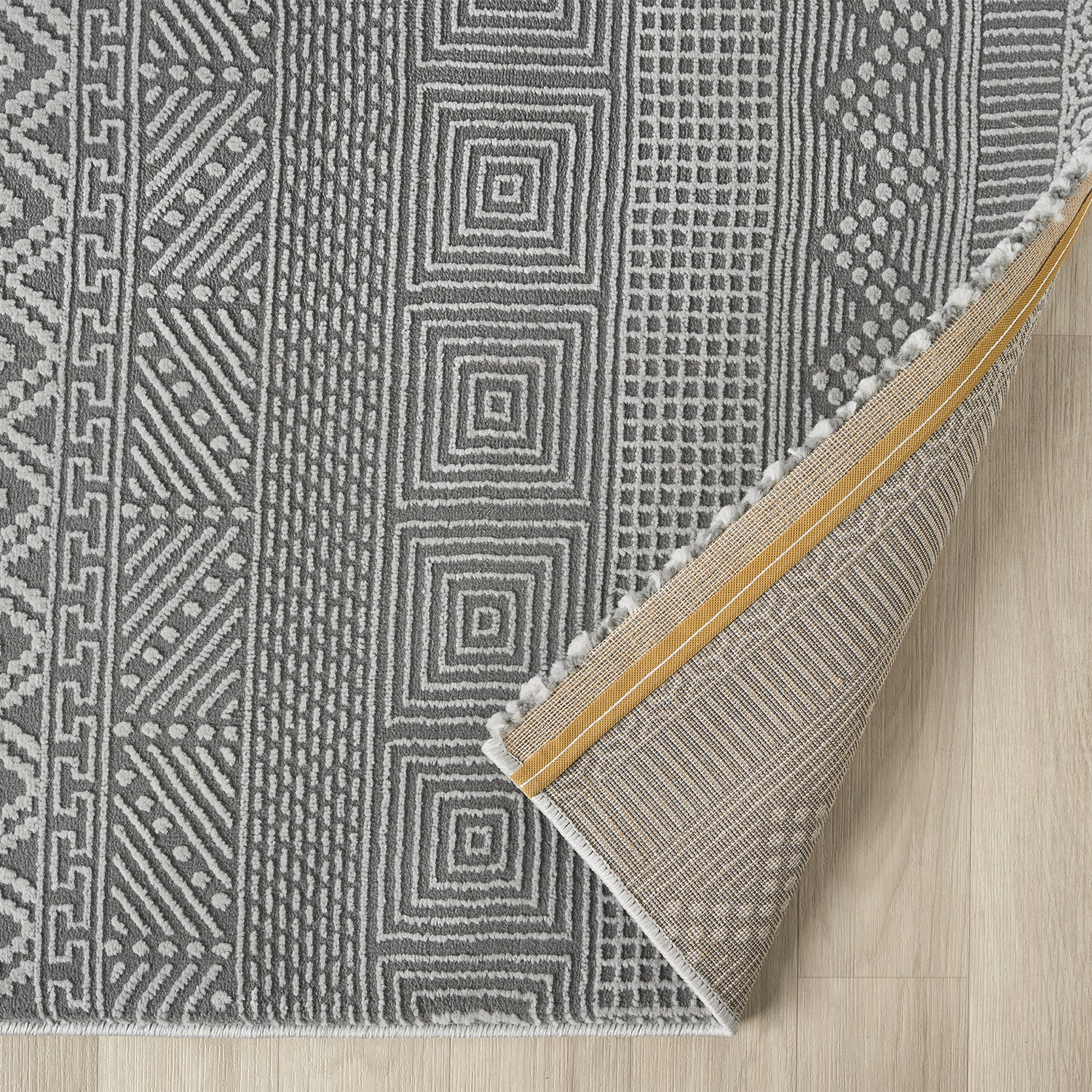 Scandinavian Modern Living Room/Bedroom Rug | Easy Care | High Quality-zoom-13