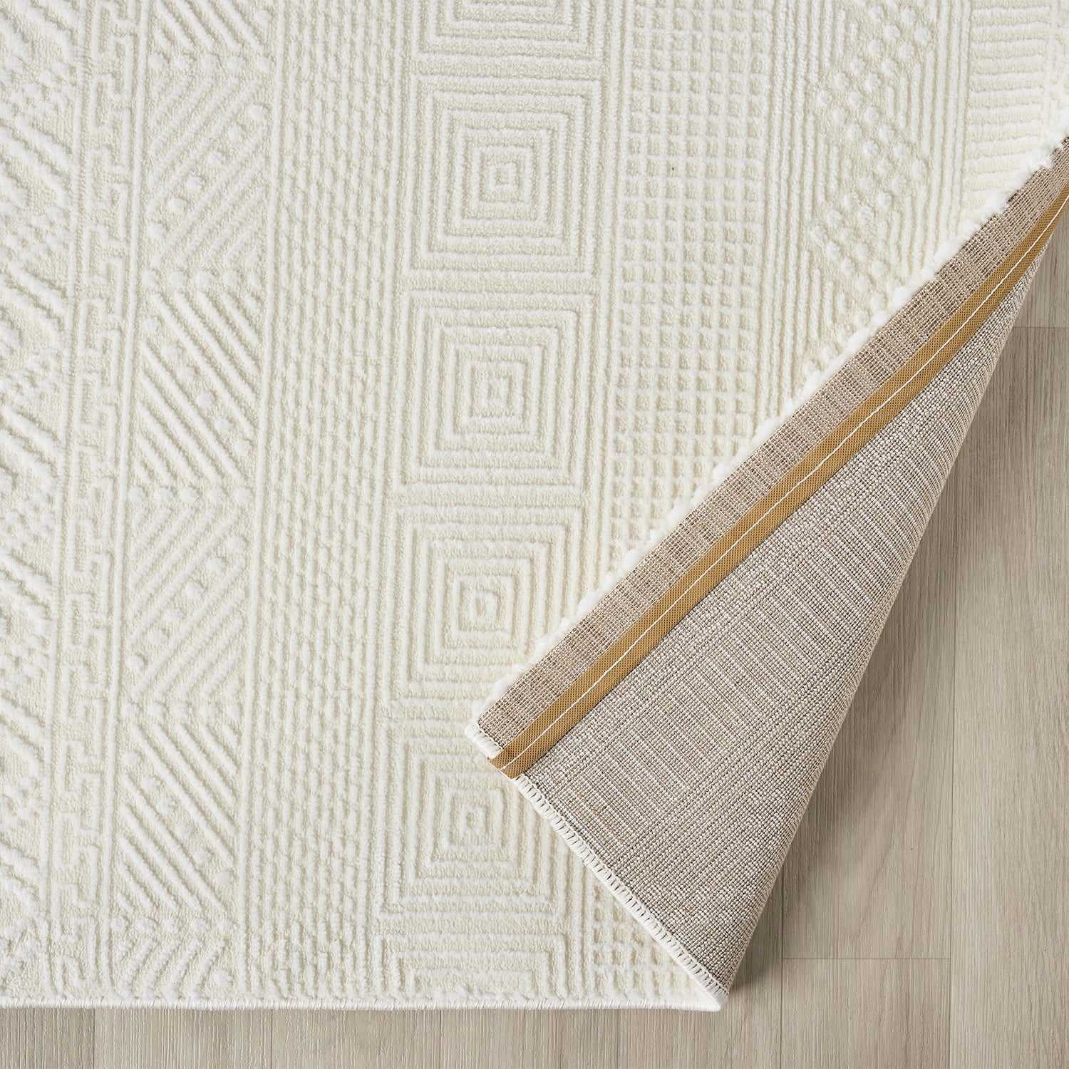 Scandinavian Modern Living Room/Bedroom Rug | Easy Care | High Quality-6