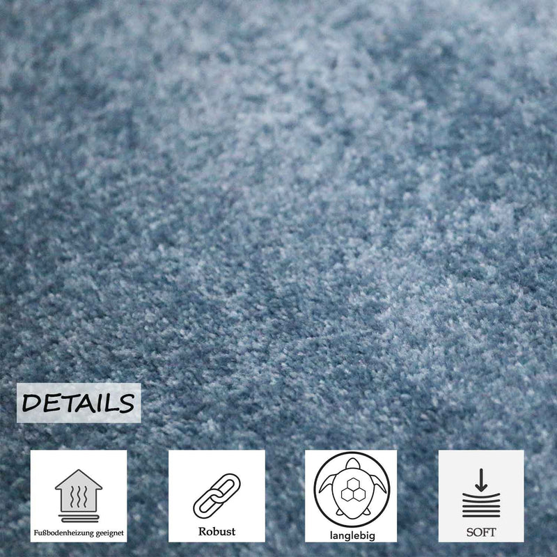 Short-pile, solid-color rug for living room, suitable for bedrooms and children's rooms; soft and easy-care; various sizes and colors. -zoom-