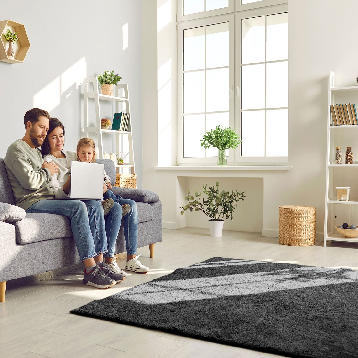 Short-pile, solid-color rug for living room, suitable for bedrooms and children's rooms; soft and easy-care; various sizes and colors. -zoom-27