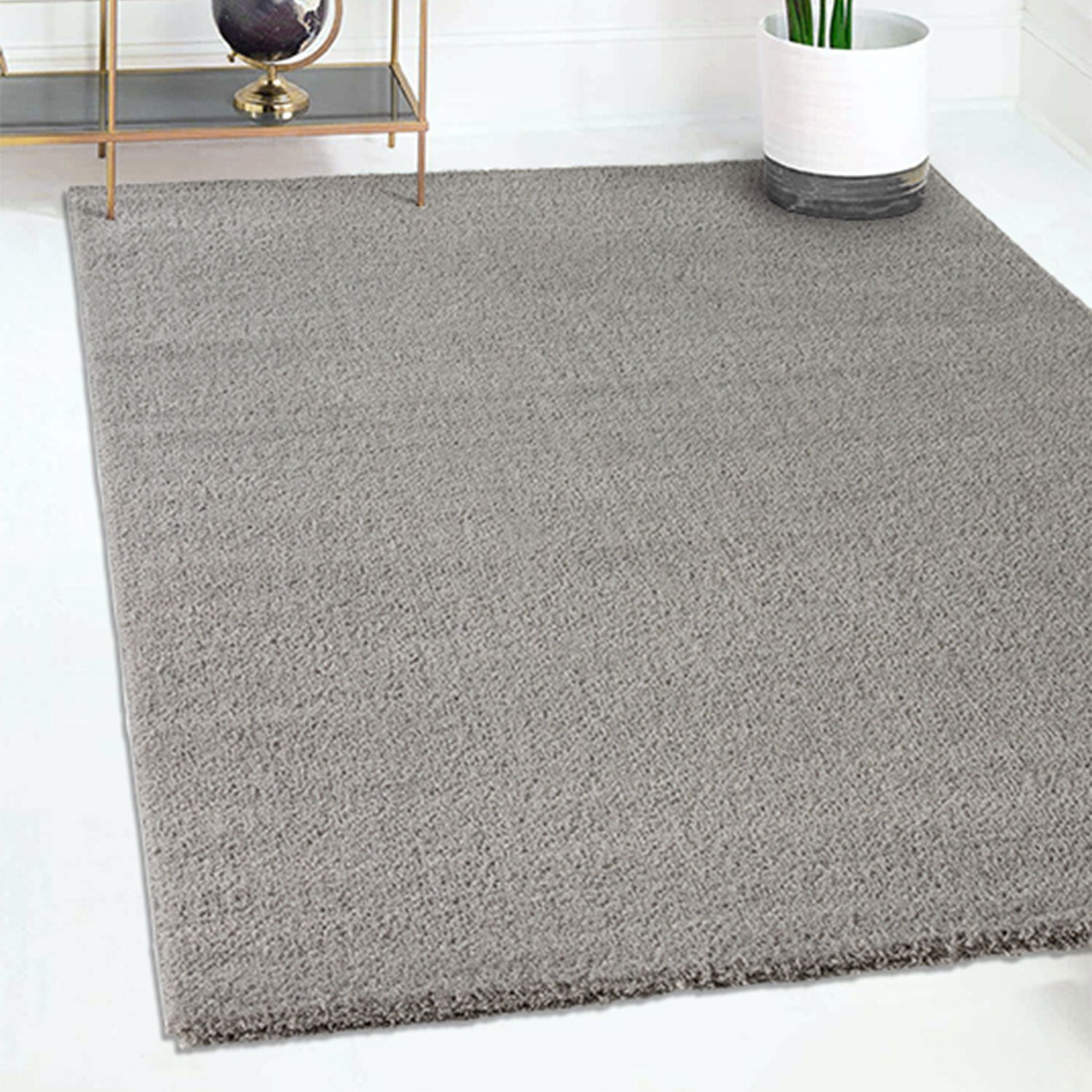Short-pile, solid-color, modern, fluffy, soft microfiber rug, for living room, bedroom, kitchen-zoom-17