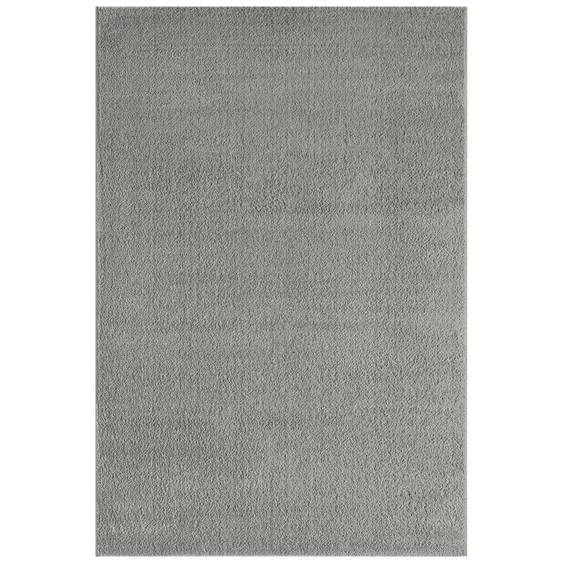 Short-pile, solid-color, modern, fluffy, soft microfiber rug, for living room, bedroom, kitchen-zoom-