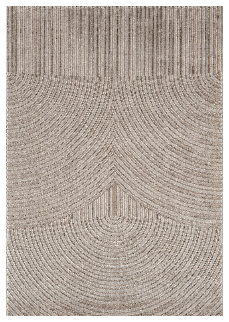 Living room rug, short pile, bedroom, wave pattern, high-low design / modern, vibrant look-zoom-