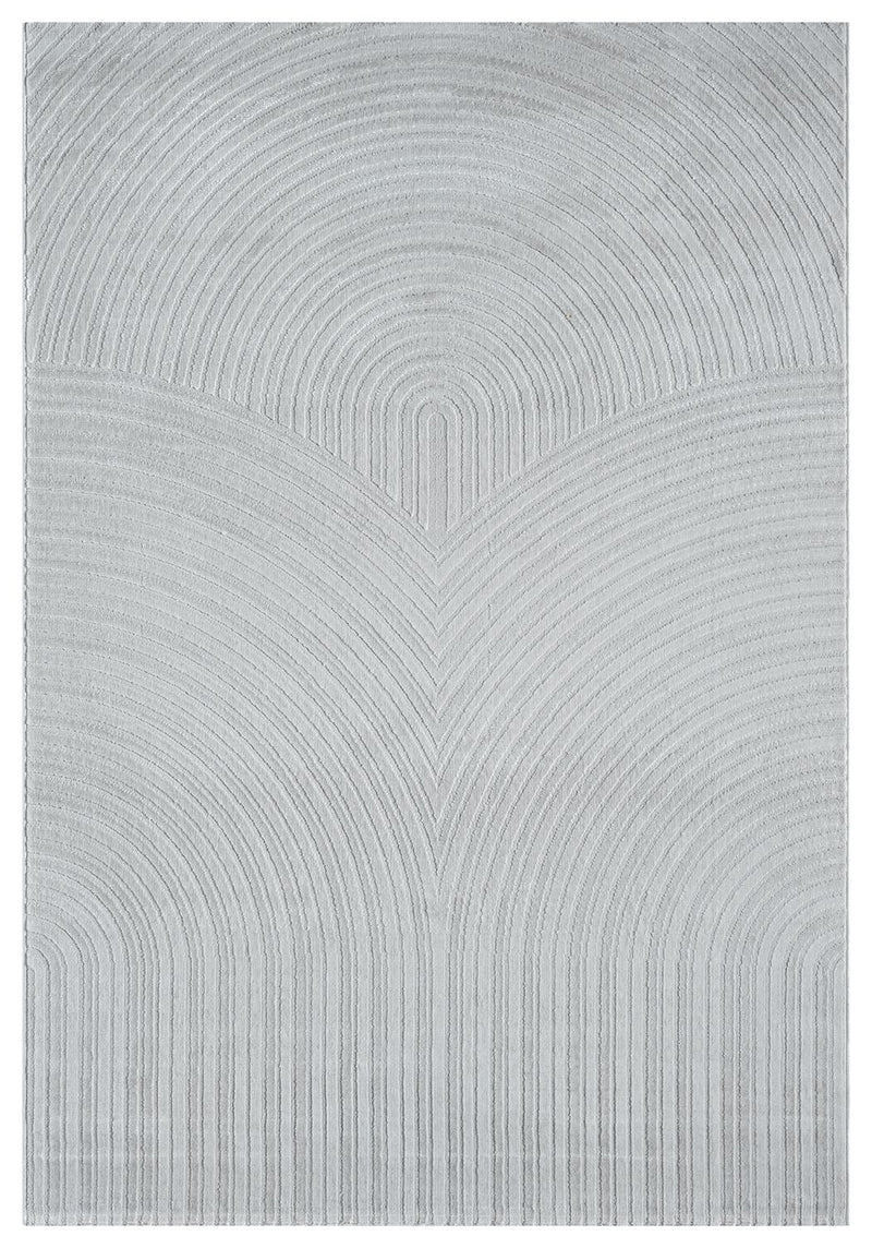 Living room rug, short pile, bedroom, wave pattern, high-low design / modern, vibrant look-zoom-