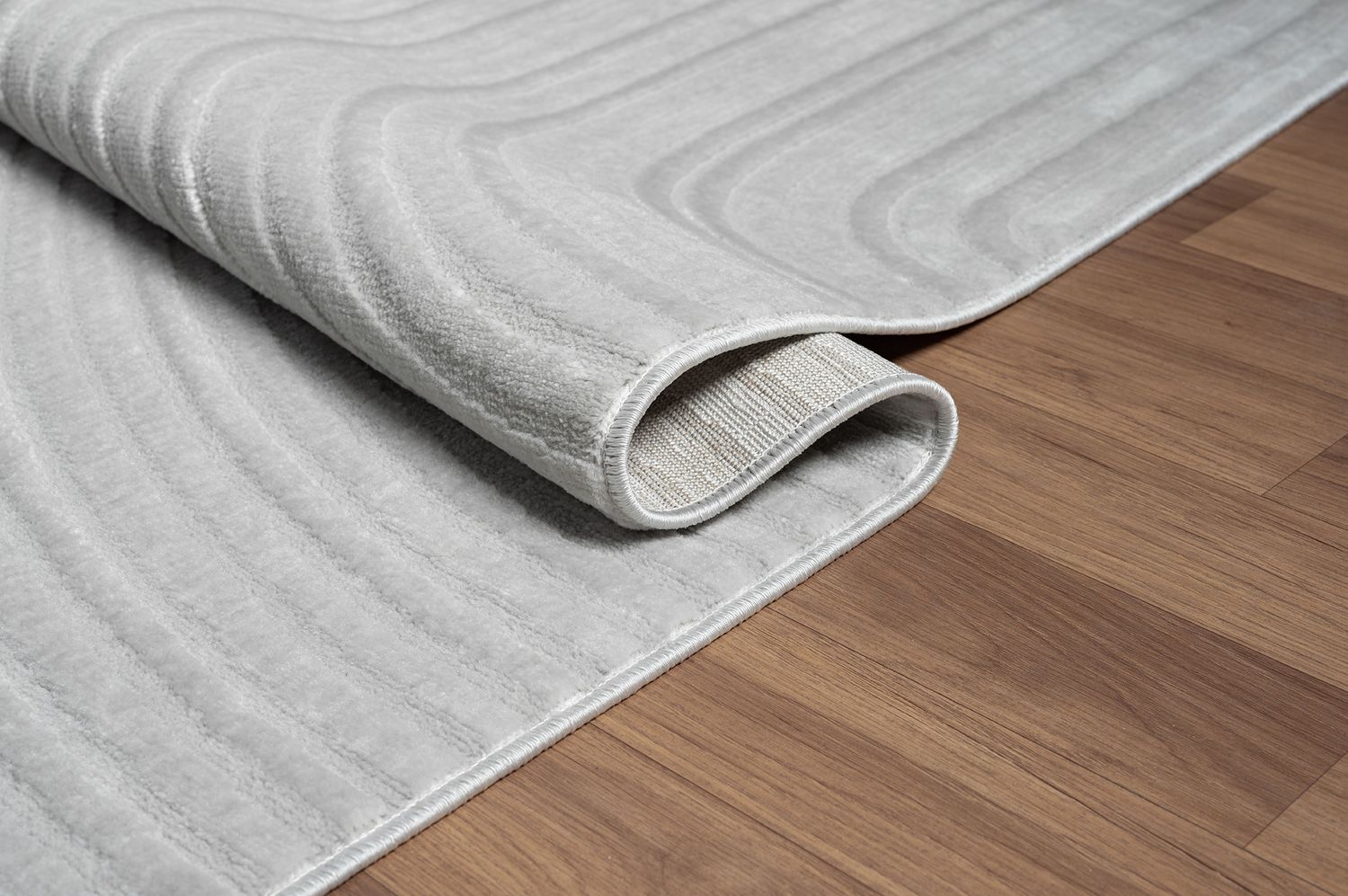 Living room rug, short pile, bedroom, wave pattern, high-low design / modern, vibrant look-zoom-4