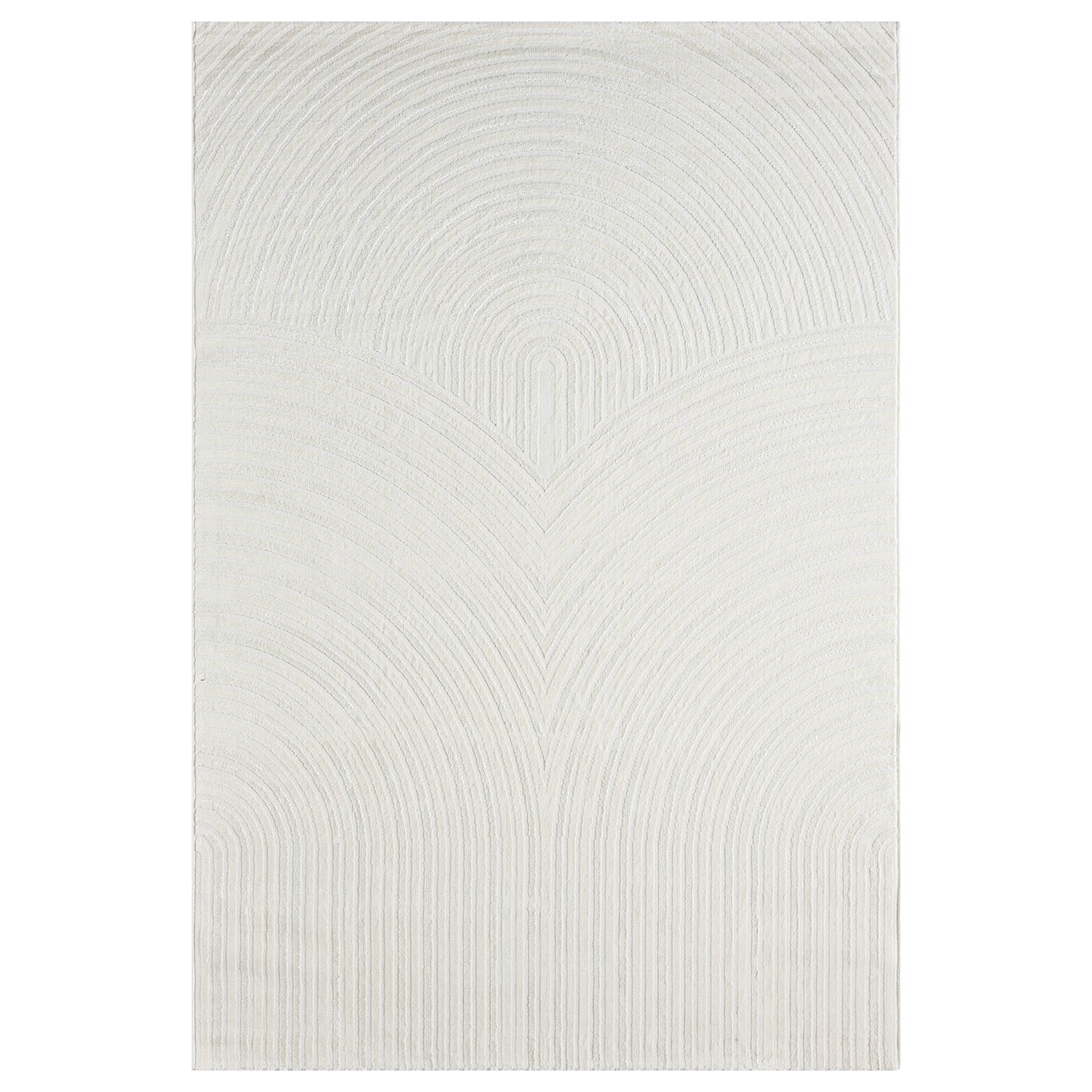 Living room rug, short pile, bedroom, wave pattern, high-low design / modern, vibrant look-zoom-17