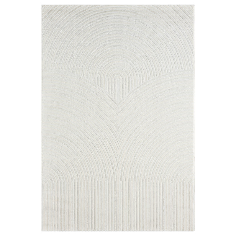 Living room rug, short pile, bedroom, wave pattern, high-low design / modern, vibrant look-zoom-