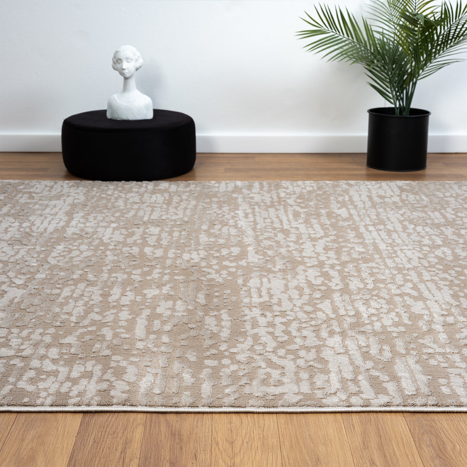 Living room rug, short pile, bedroom runner, high-low pattern/3D effect, Boho-8