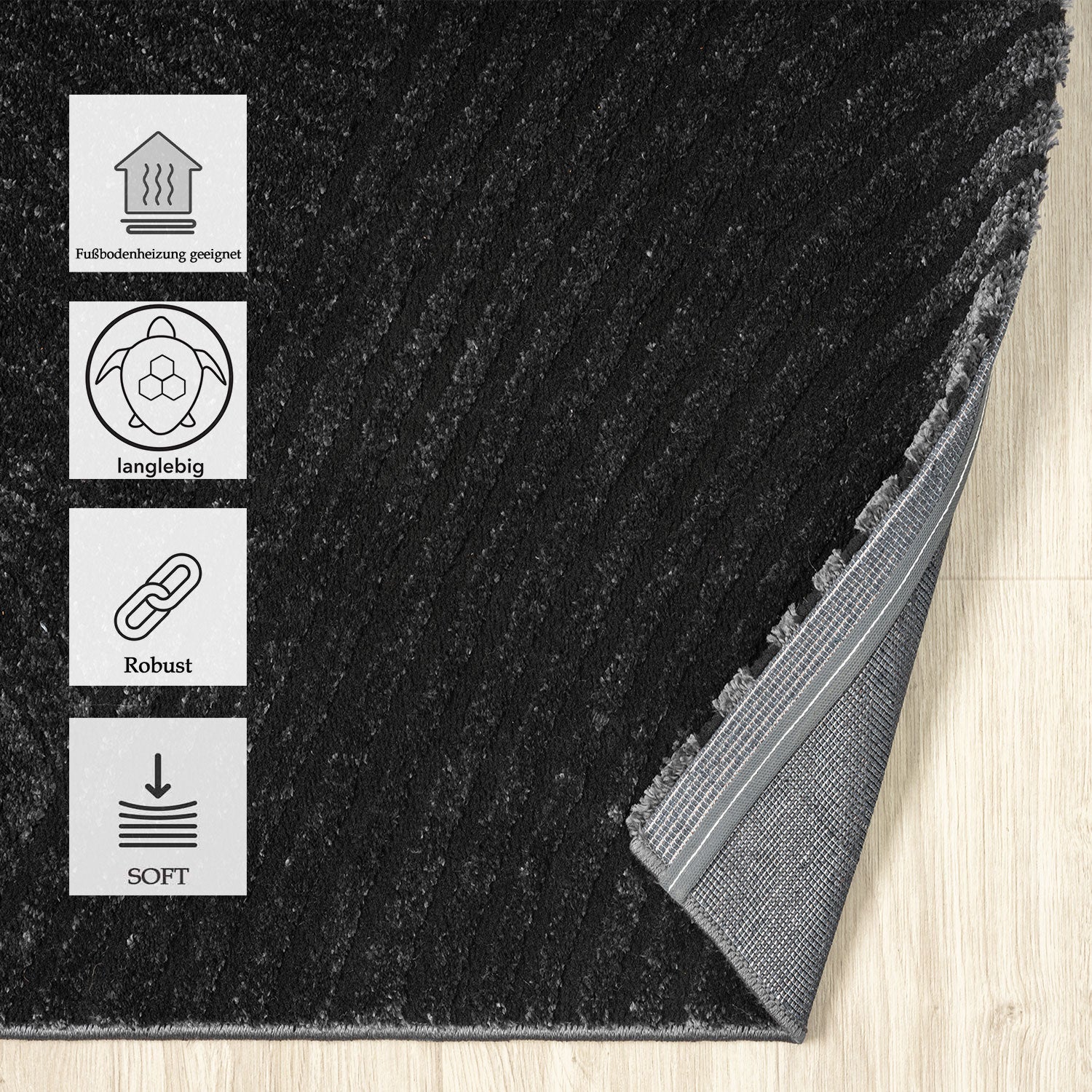 Modern Boho Pattern Living Room Rug, Super Soft, High Quality, Scandinavian-zoom-4