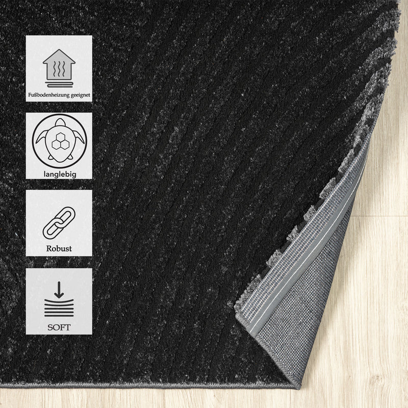 Modern Boho Pattern Living Room Rug, Super Soft, High Quality, Scandinavian-zoom-