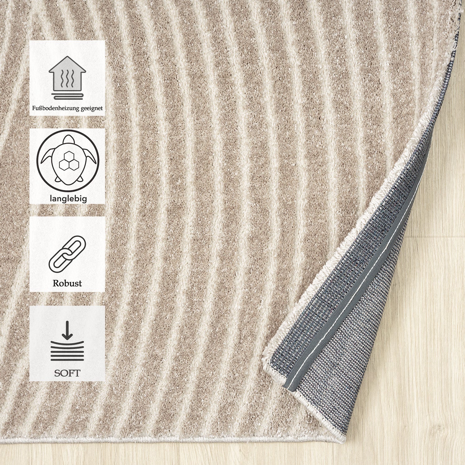 Modern Boho Pattern Living Room Rug, Super Soft, High Quality, Scandinavian-zoom-13