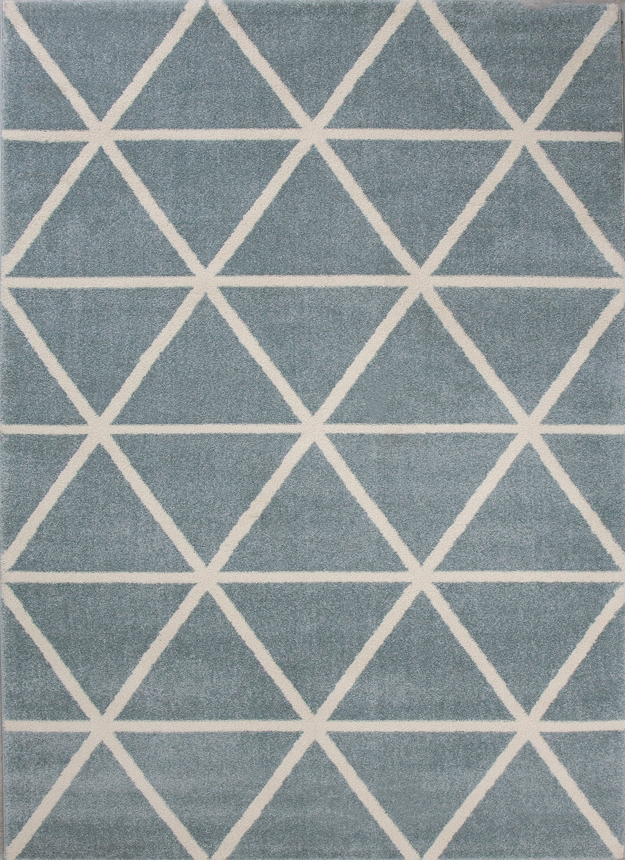 Short-pile rug in pastel white diamond design, durable, available in various colors, for living room, bedroom, kitchen-10