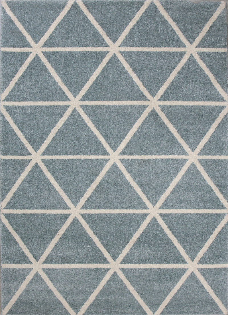 Short-pile rug in pastel white diamond design, durable, available in various colors, for living room, bedroom, kitchen-zoom-