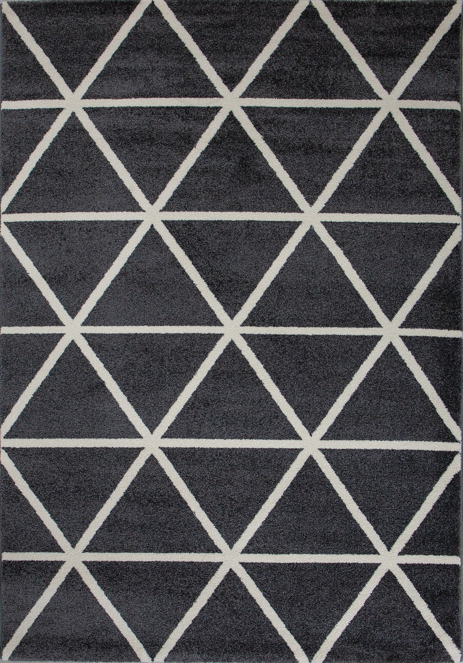 Short-pile rug in pastel white diamond design, durable, available in various colors, for living room, bedroom, kitchen-zoom-15